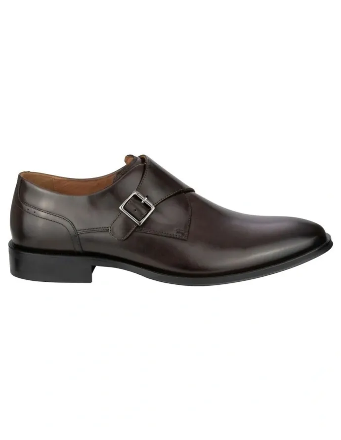 Florsheim Sentinel Monk Strap Shoes in Dark Brown