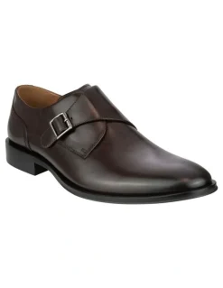 Florsheim Sentinel Monk Strap Shoes in Dark Brown