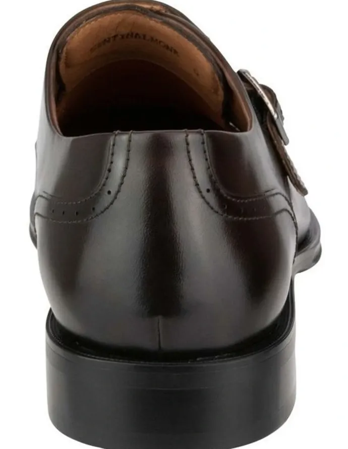 Florsheim Sentinel Monk Strap Shoes in Dark Brown