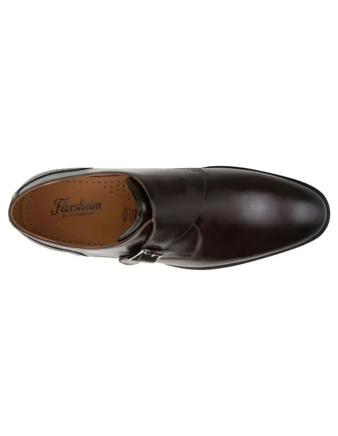 Florsheim Sentinel Monk Strap Shoes in Dark Brown