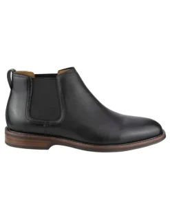 Florsheim Traveller Plain Toe Chelsea Boots in Black