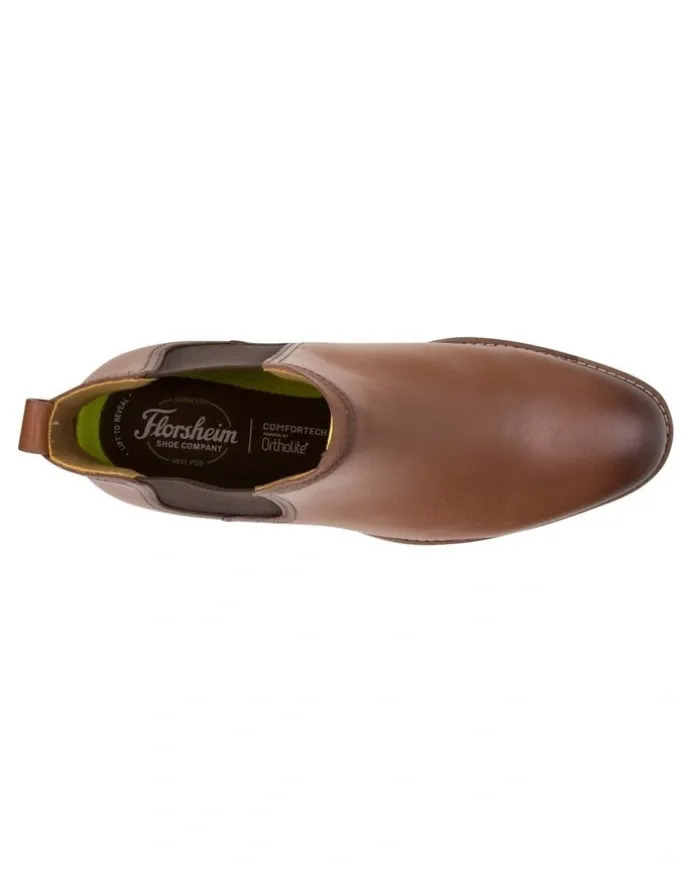 Florsheim Traveller Plain Toe Chelsea Boot in Tan