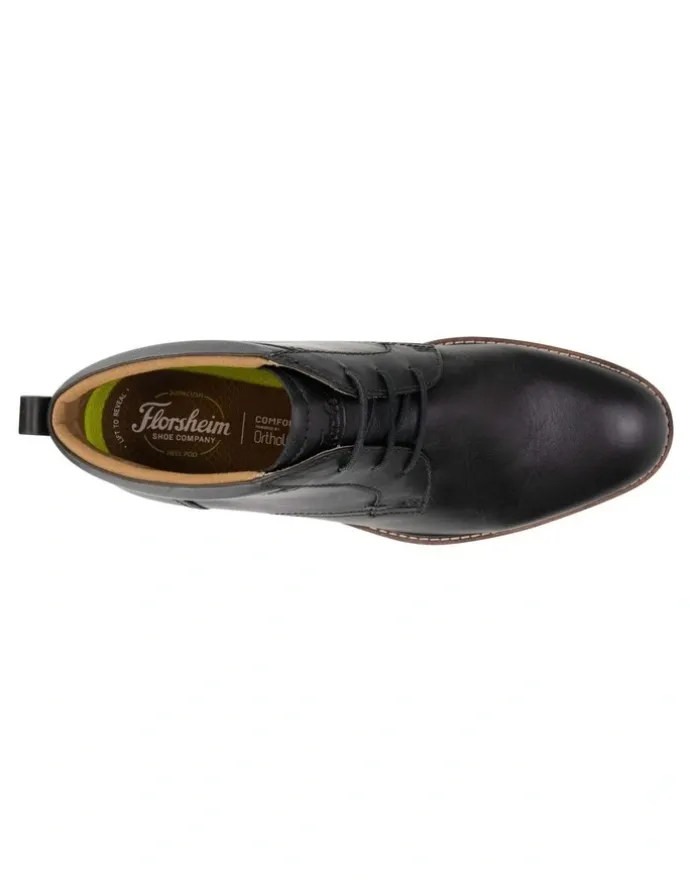 Florsheim Traveller Plain Toe Chukka Boot in Black