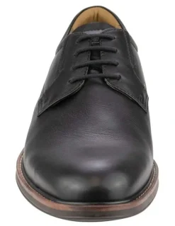 Florsheim Traveller Plain Toe Derby Shoe in Black
