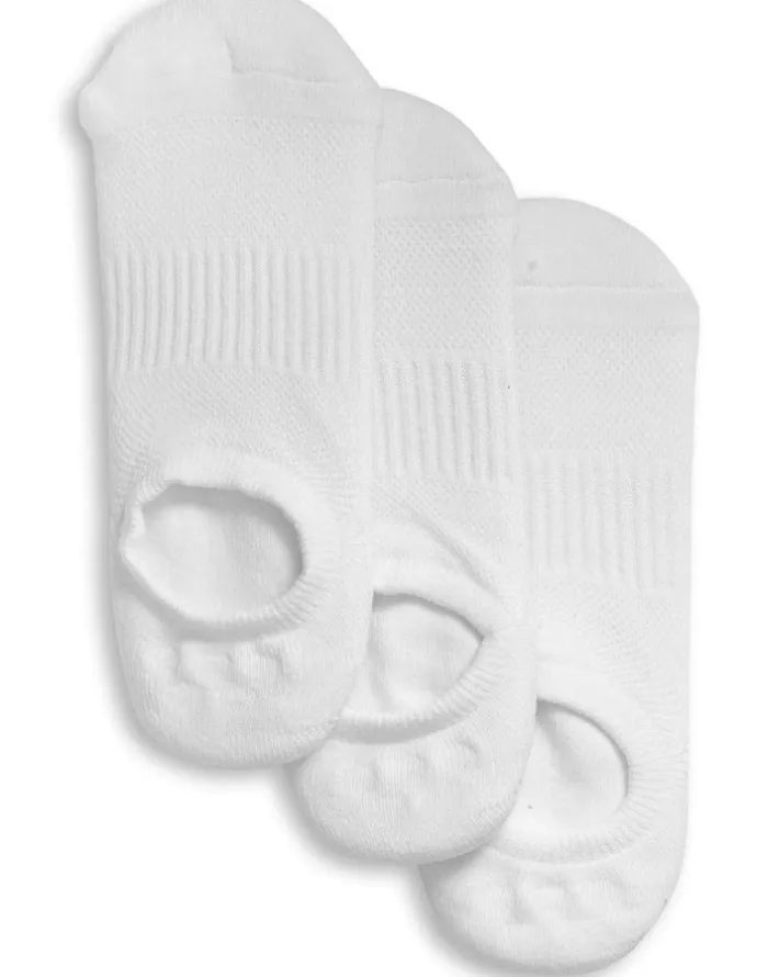 Footlab No Show Cushioned Casual Socks 36 Pack in White