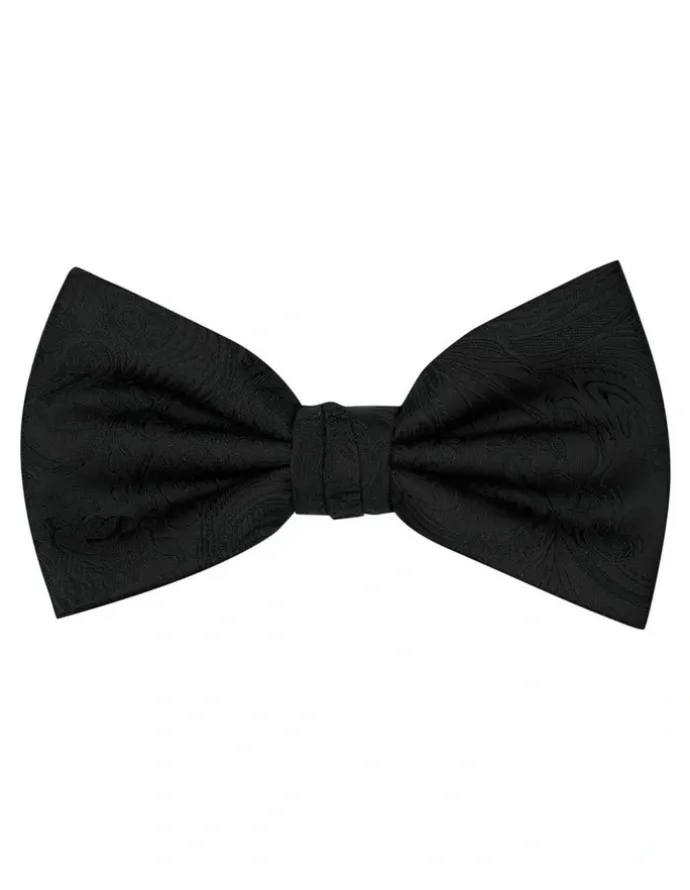 Formalaties Premium Tapestry Bow Tie Floral Paisley in Black