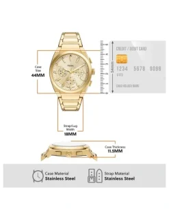 Fossil Everett FS6119 Analog-Chronograph Watch in Gold