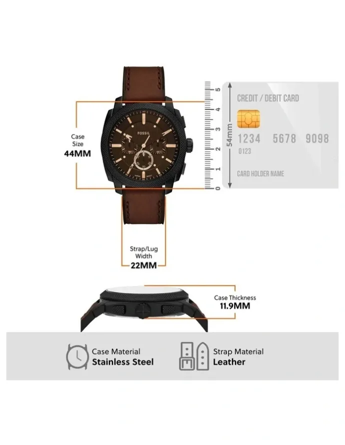 Fossil Machine Chronograph Watch FS6101 in Brown