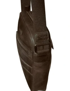 Futura Crossbody Bag Adjustable Shoulder Strap Travel Wallet in Brown