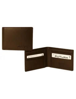 Futura Protected Slim Genuine Leather Wallet with Rfid Blocking in Tan