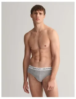 Gant Briefs 3-Pack in Grey Melange