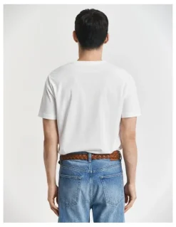 Gant Embroidered Archive Shield T-Shirt in White