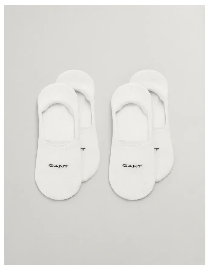 Gant Invisible Socks 2 Pack in White