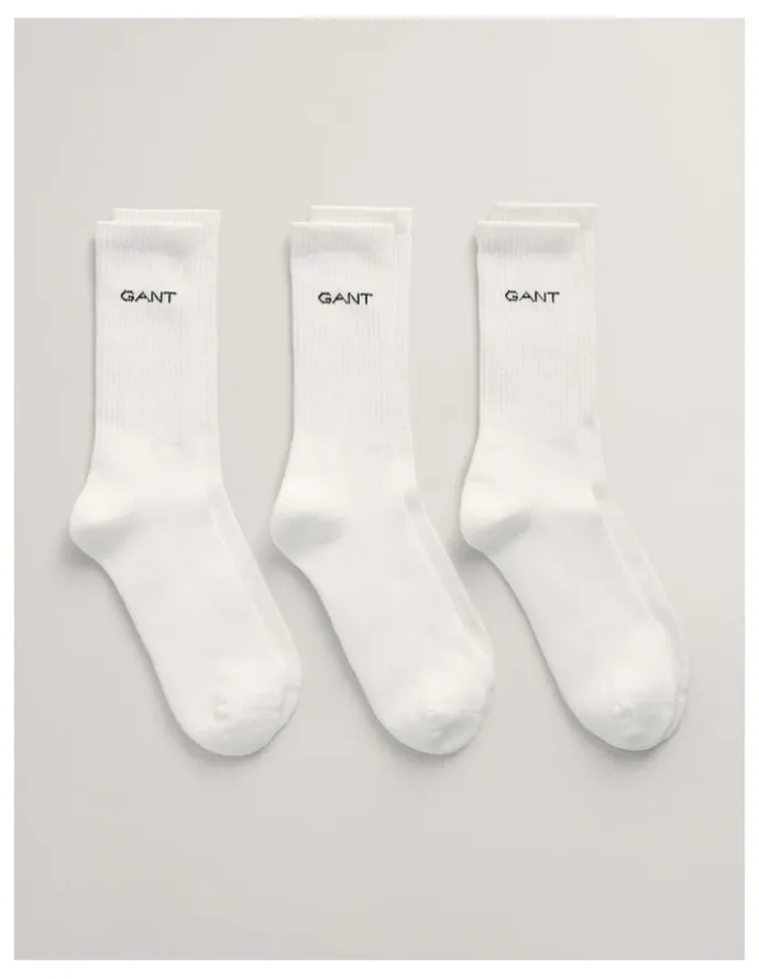 Gant 3-Pack Sport Socks in White