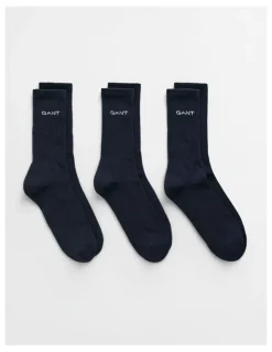 Gant 3-Pack Sport Socks in Marine