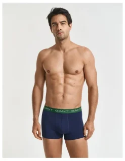 Gant 3-Pack Trunks in Marine