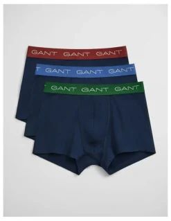 Gant 3-Pack Trunks in Marine