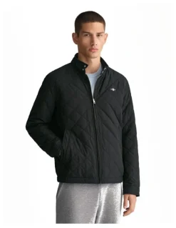 Gant Quilted Windcheater Jacket in Black
