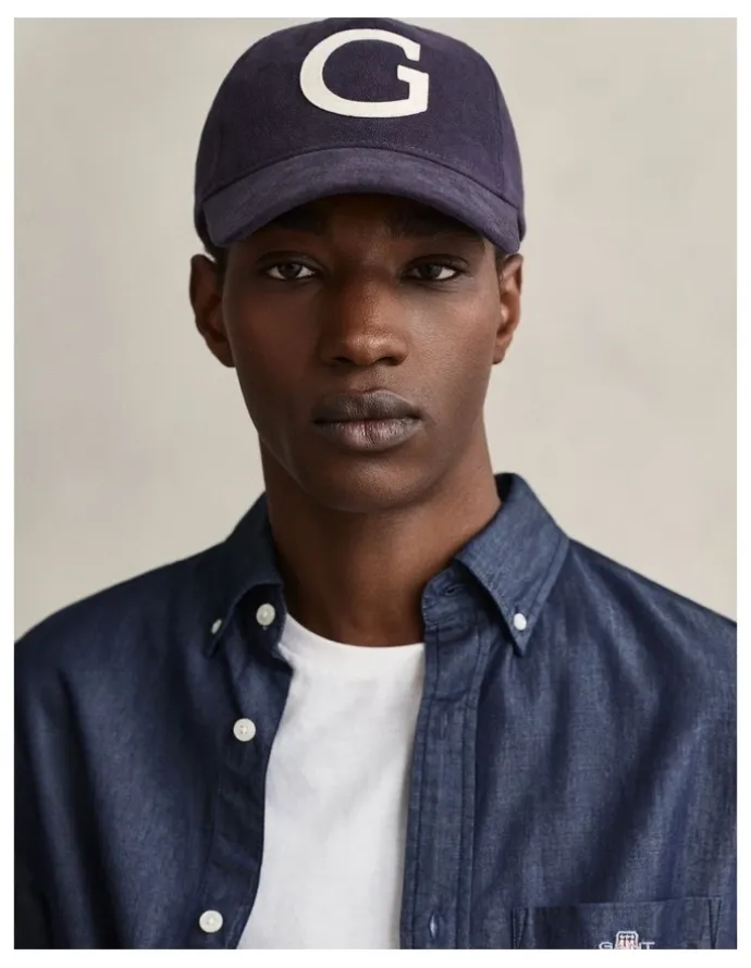 Gant Regular Fit Indigo Shirt in Dark Indigo