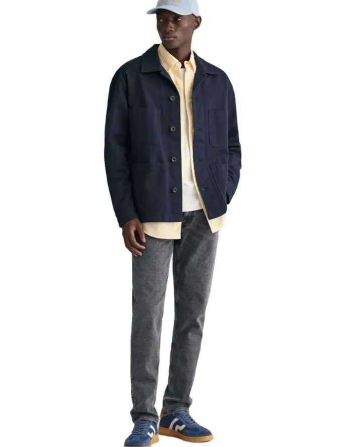 Gant Regular Fit Oxford Shirt in Dusty Yellow