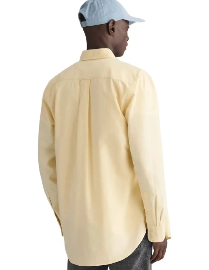 Gant Regular Fit Oxford Shirt in Dusty Yellow