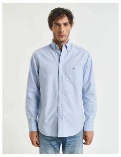 Gant Regular Fit Oxford Shirt in Light Blue