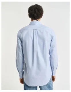 Gant Regular Fit Oxford Shirt in Light Blue