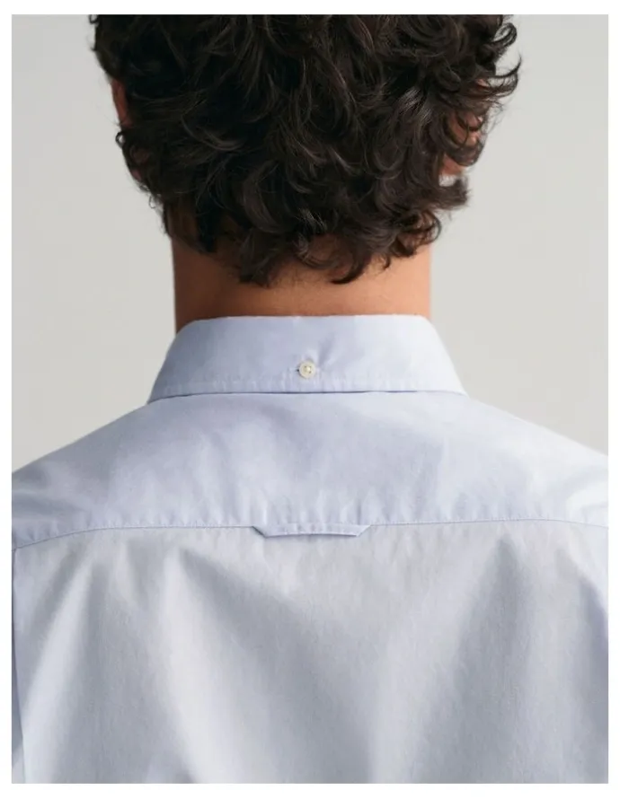 Gant Regular Fit Pinpoint Oxford Shirt in Light Blue