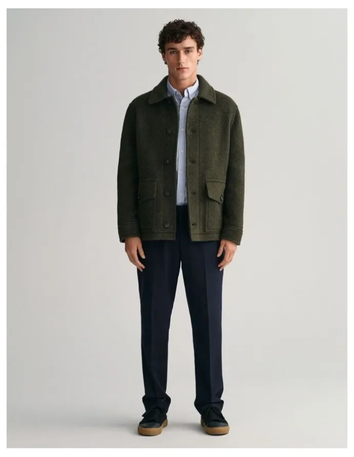 Gant Regular Fit Pinpoint Oxford Shirt in Light Blue