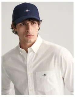 Gant Regular Fit Poplin Shirt in White