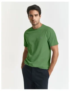 Gant Regular Fit Shield T-Shirt in Grass Green