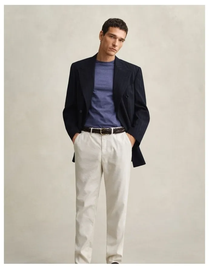 Gant Regular Fit Shield T-shirt in Dark Jeansblue Melange