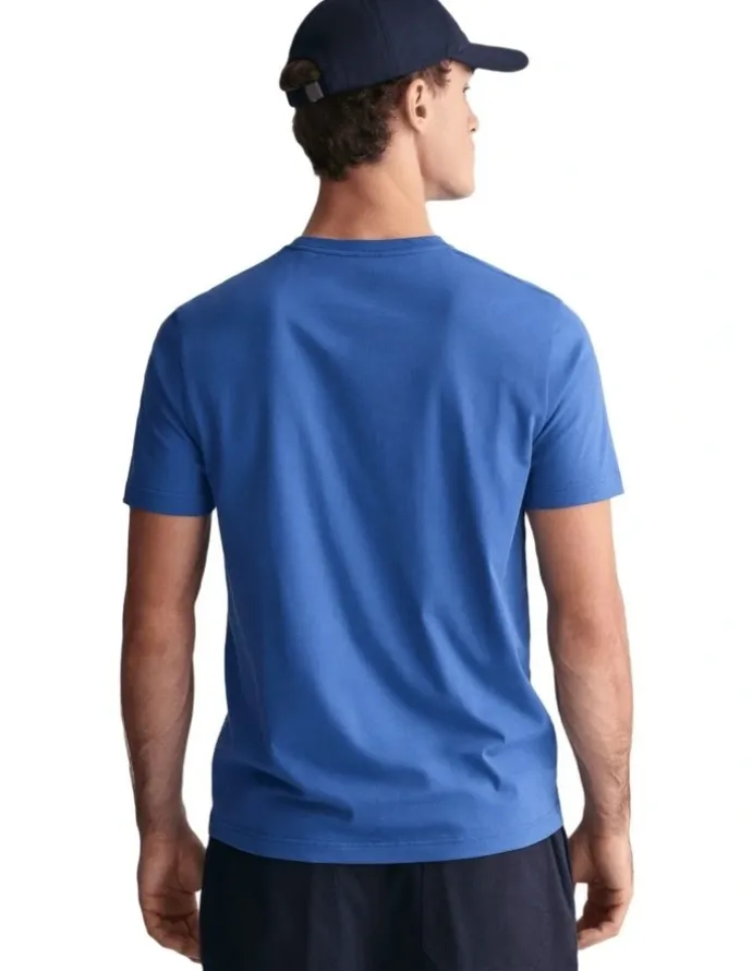 Gant Regular Shield T-Shirt in Rich Blue
