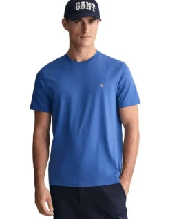Gant Regular Shield T-Shirt in Rich Blue