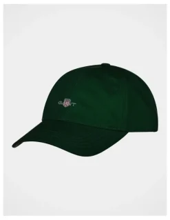 Gant Shield Cotton Twill Cap in Forest Green