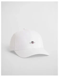 Gant Shield High Cotton Twill Cap in White