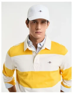 Gant Shield High Cotton Twill Cap in White