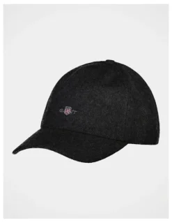 Gant Shield Melton Cap in Antracit Melange