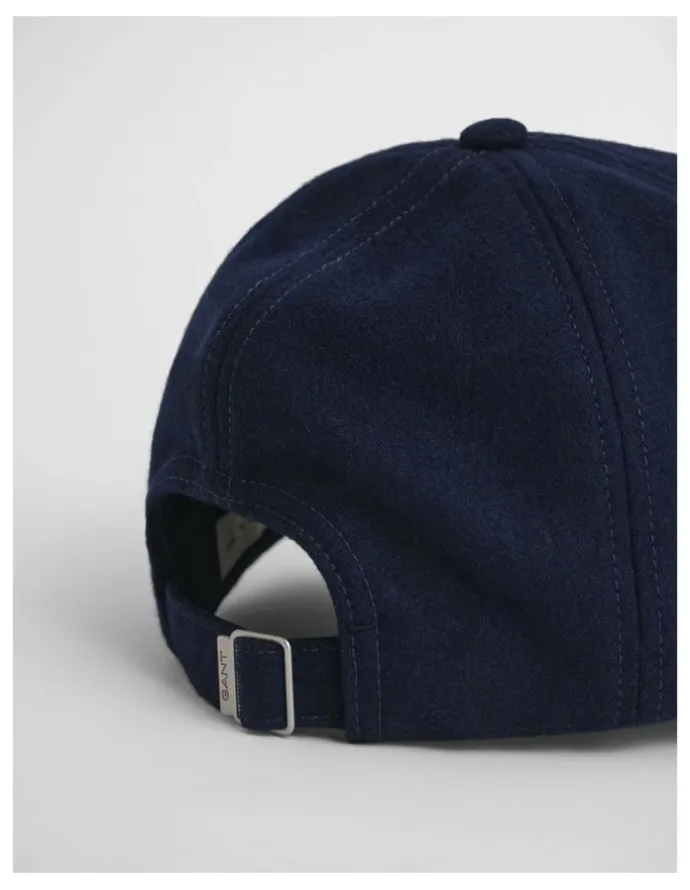 Gant Shield Melton Cap in Classic Blue
