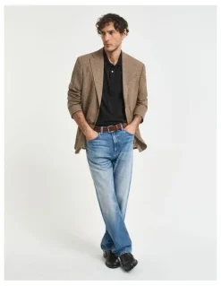 Gant Shield Pique Rugger in Black