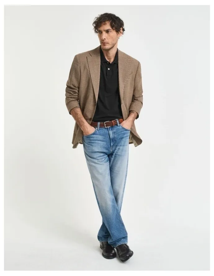 Gant Shield Pique Rugger in Black
