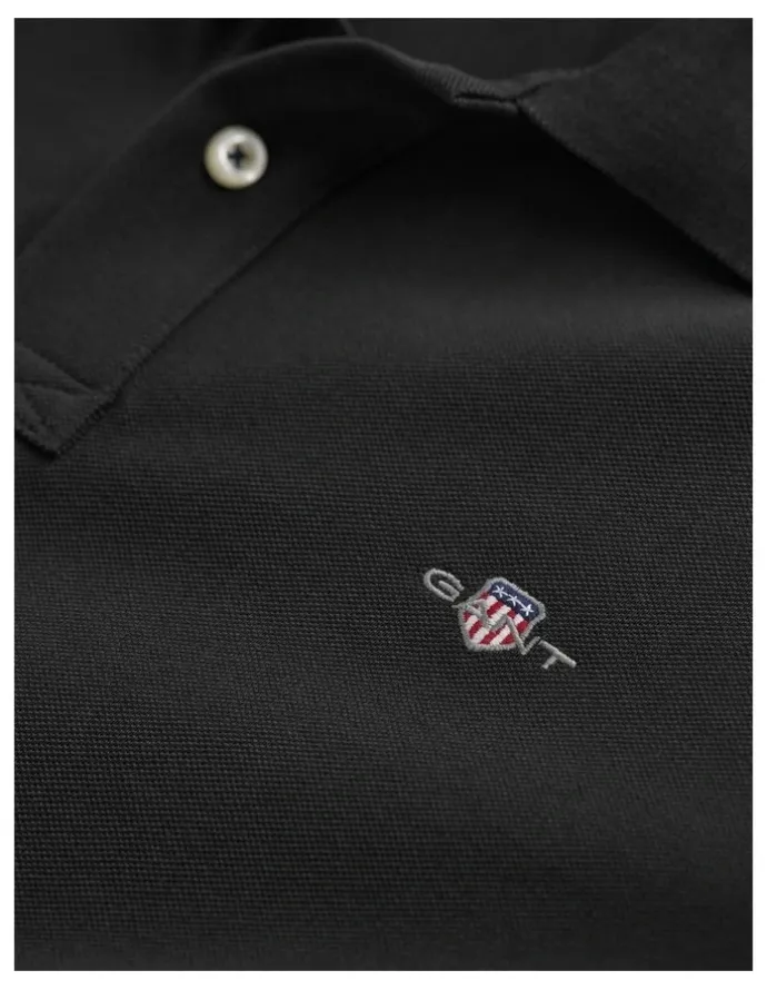 Gant Shield Pique Rugger in Black