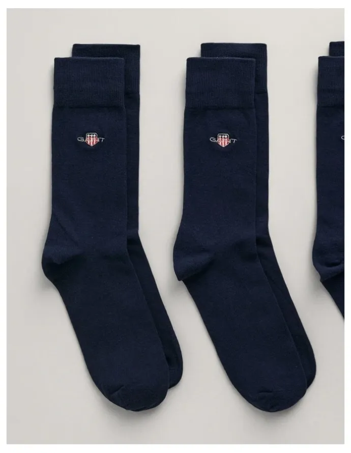 Gant Shield Socks 3-Pack in Evening Blue