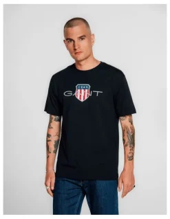 Gant Shield T-Shirt in Black