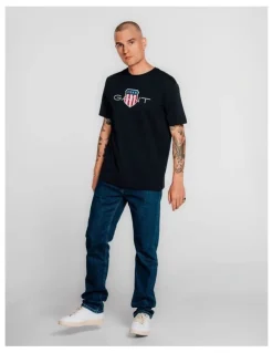 Gant Shield T-Shirt in Black