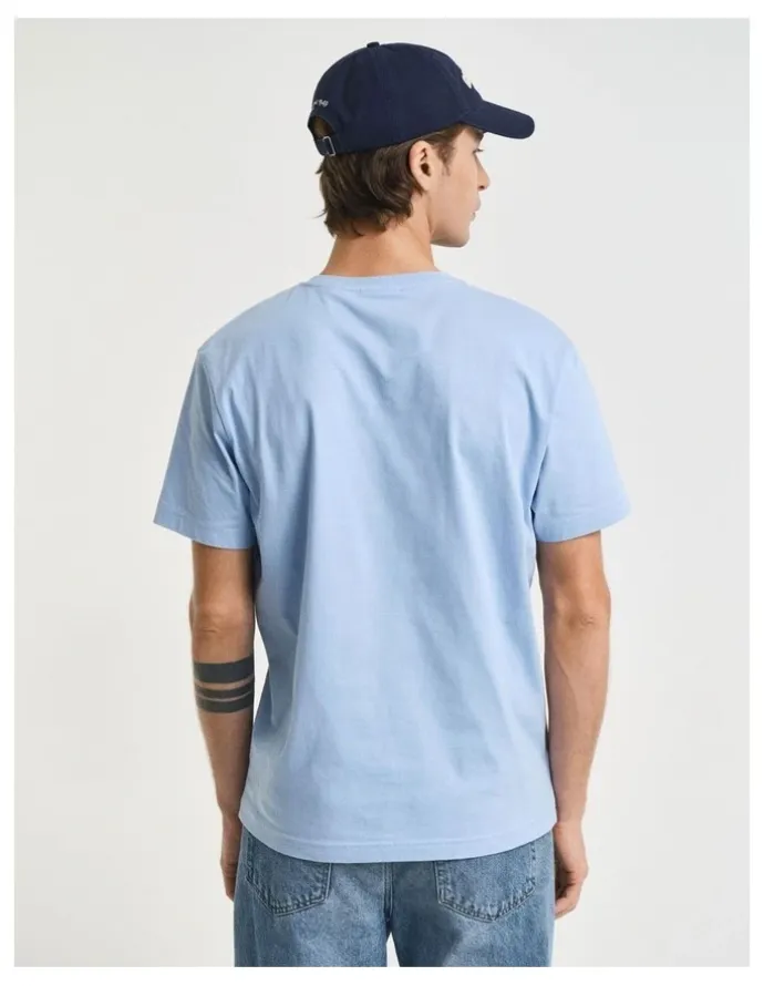 Gant Shield T-shirt in Capri Blue