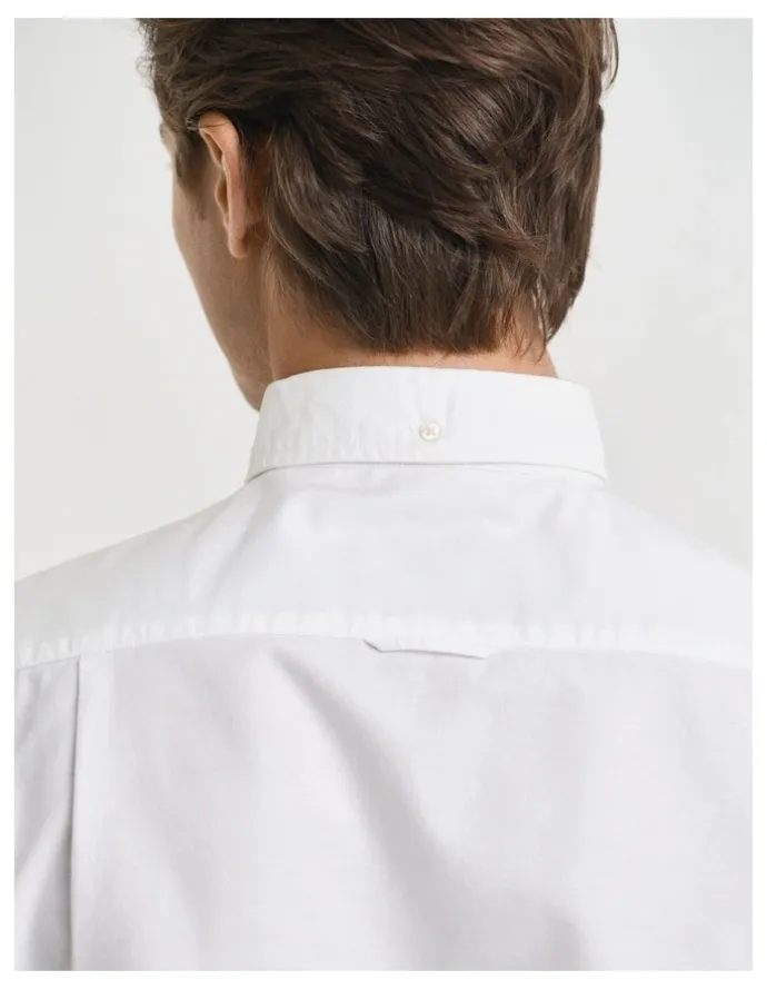 Gant Slim Fit Oxford Shirt in White