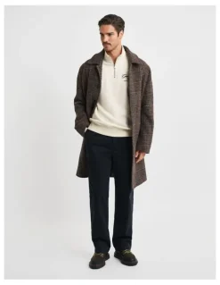 Gant 1949 Graphic Half-Zip Sweatshirt in Cream