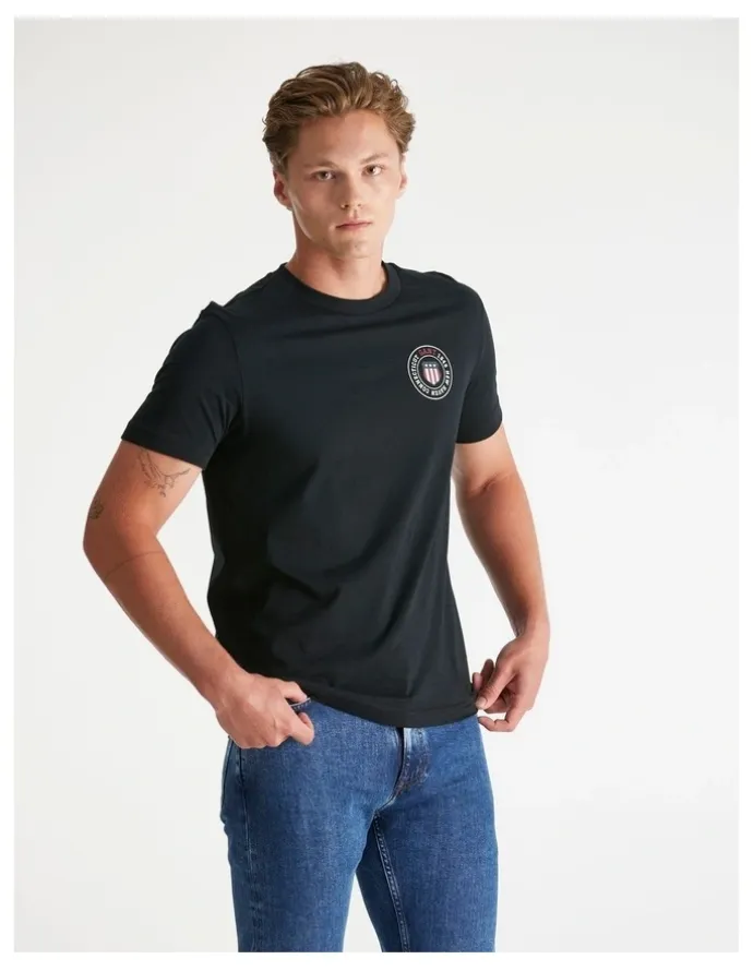 Gant Graphic T-shirt in Black