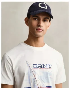 Gant Graphic T-Shirt in Eggshell